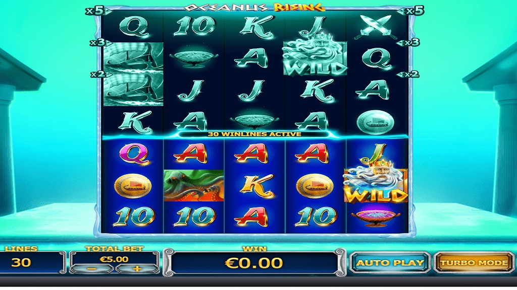 Screenshot of Oceanus Rising slot from Playtech