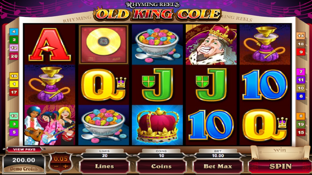 Screenshot of Old King Cole from Microgaming