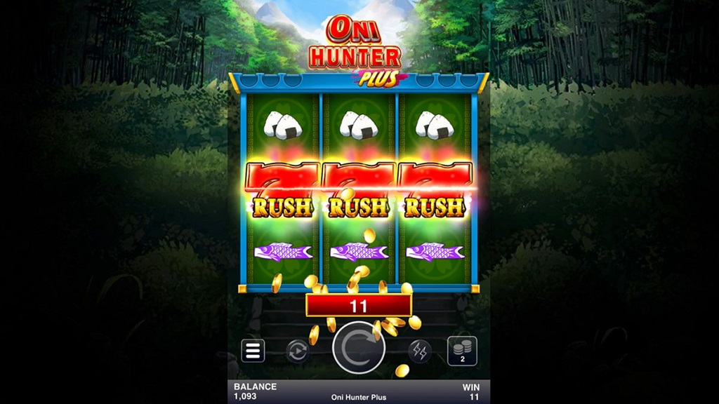 Screenshot of Oni Hunter Plus from Microgaming