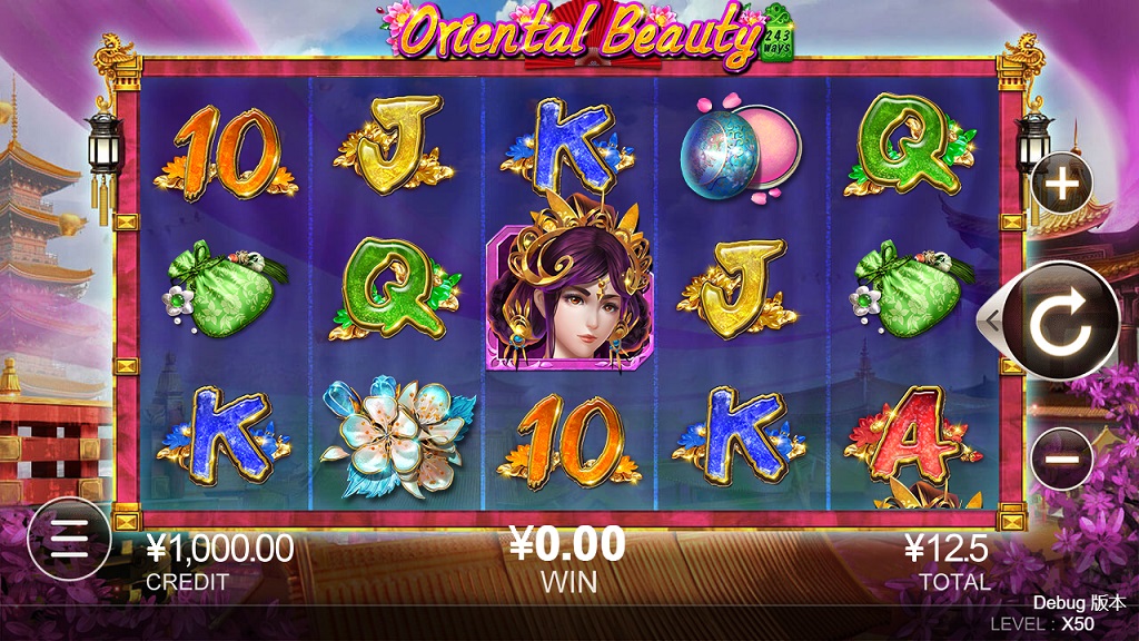 Screenshot of Oriental Beauty slot from CQ9 Gaming