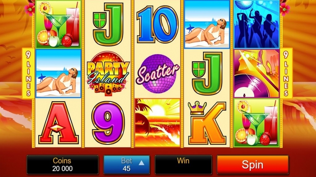 Screenshot of Party Island from Microgaming