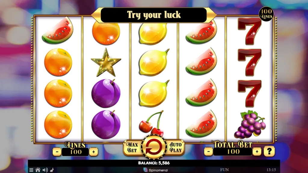 Screenshot of Penny Fruits Xtreme slot from Spinomenal