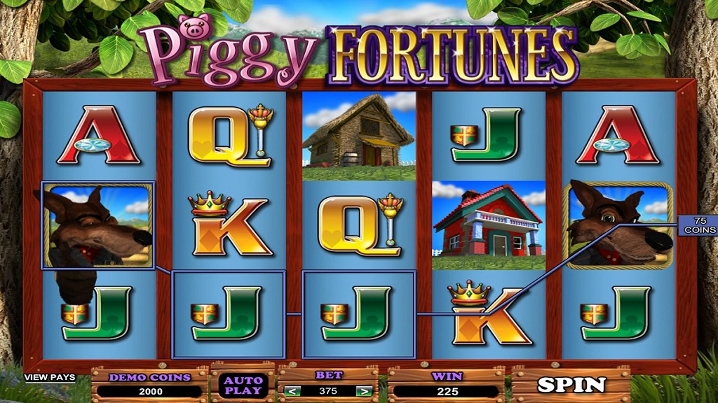 Screenshot of Piggy Fortunes slot from Microgaming