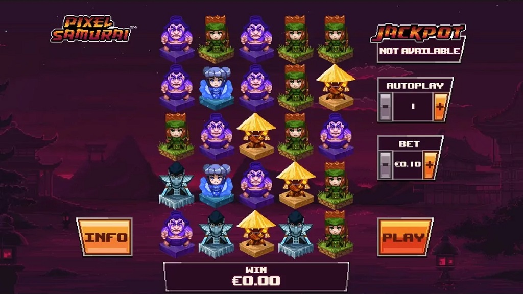 Screenshot of Pixel Samurai slot from Playtech