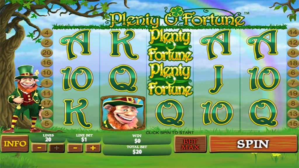Screenshot of Plenty o Fortune slot from Playtech