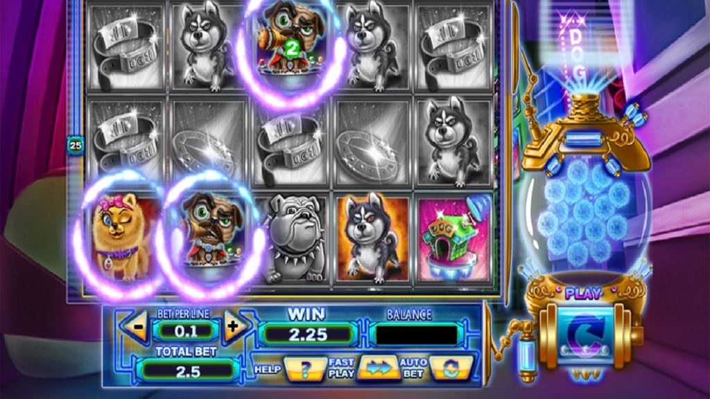 Screenshot of Power Pup Heroes slot from Spinomenal
