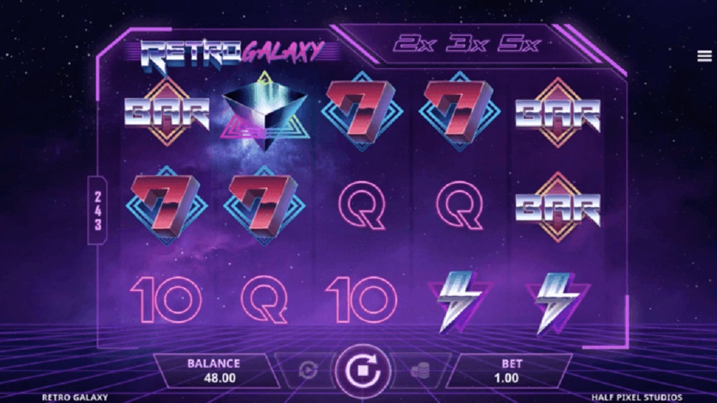 Screenshot of Retro Galaxy from Microgaming