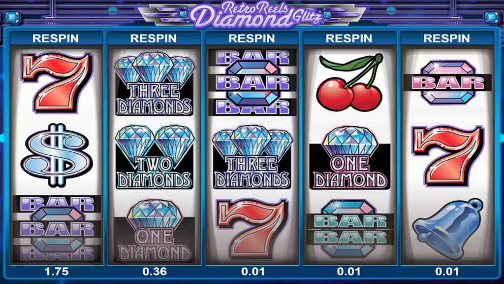 Screenshot of Retro Reels: Diamond Glitz from Microgaming