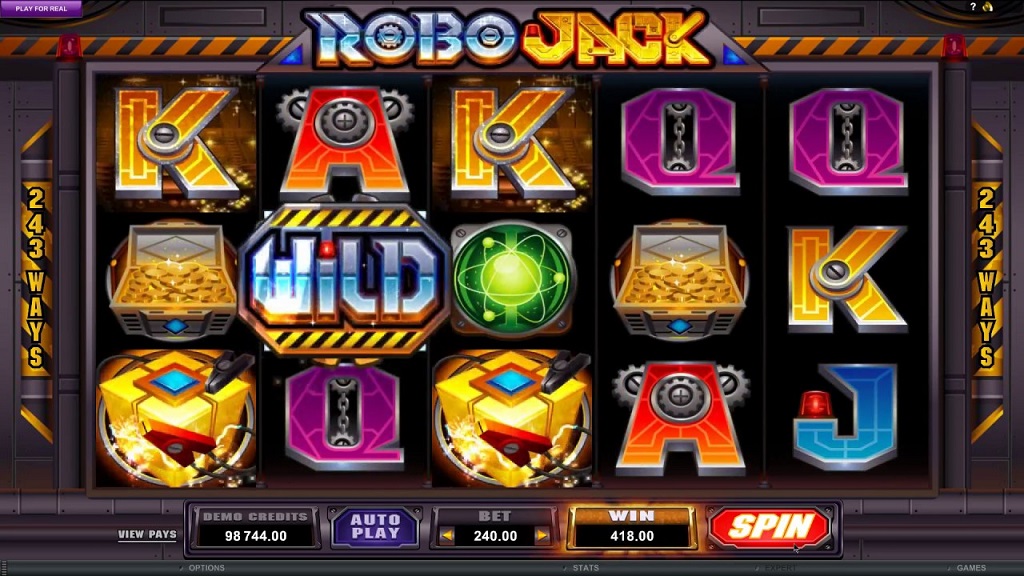 Screenshot of Robo Jack slot from Microgaming