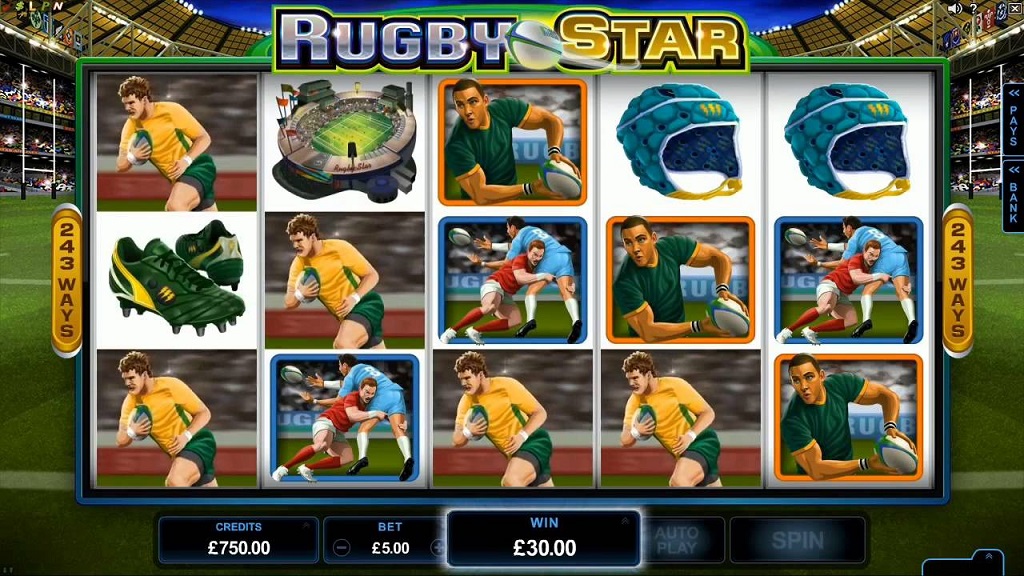 Screenshot of Rugby Star from Microgaming