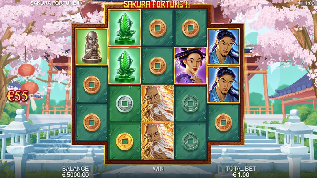 Screenshot of Sakura Fortune 2 slot from Quickspin