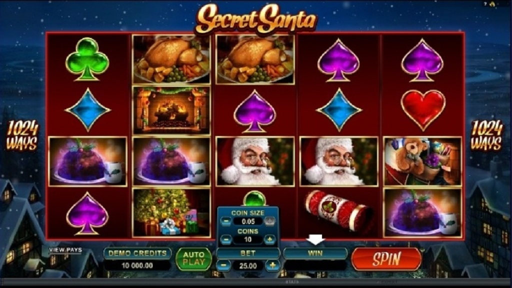 Screenshot of Secret Santa slot from Microgaming