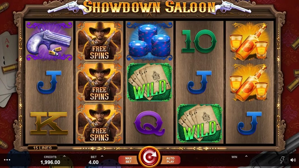 Screenshot of Showdown Saloon from Microgaming