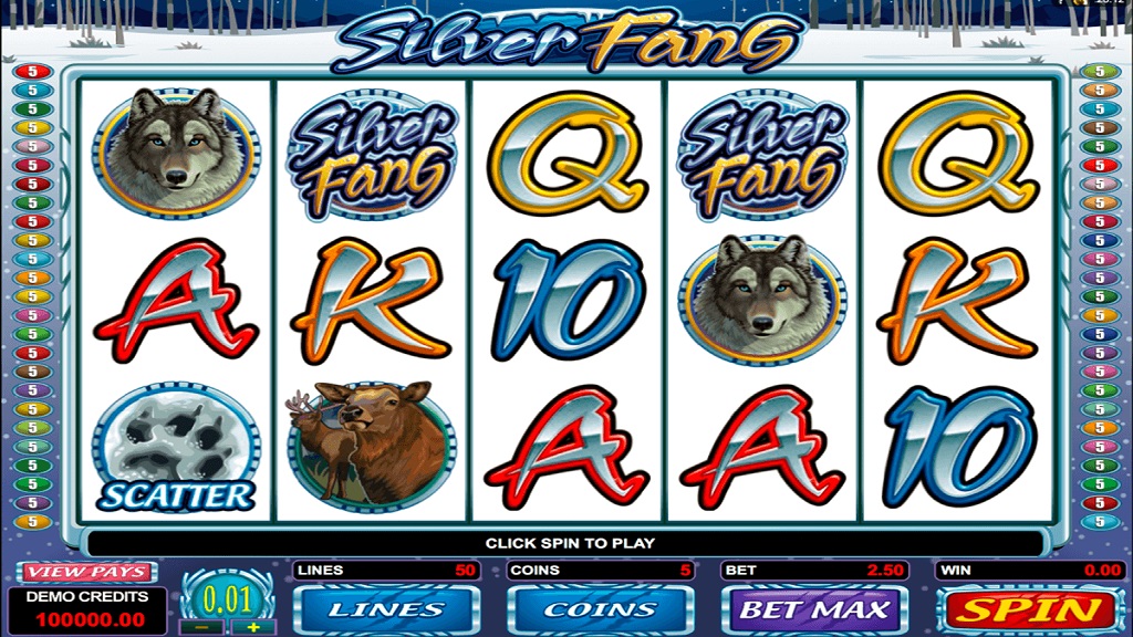 Screenshot of Silver Fang from Microgaming