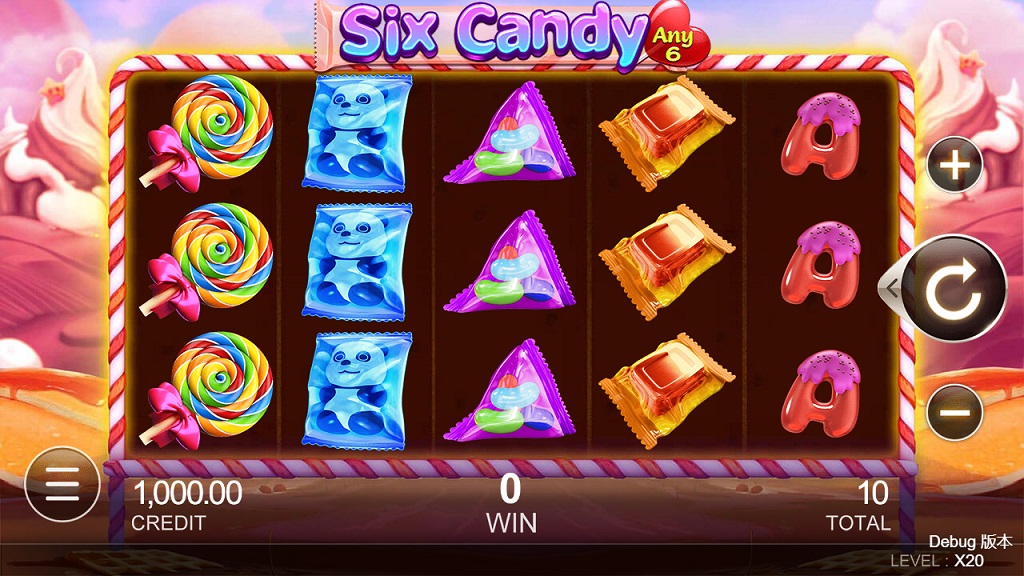 Screenshot of Six Candy slot from CQ9 Gaming