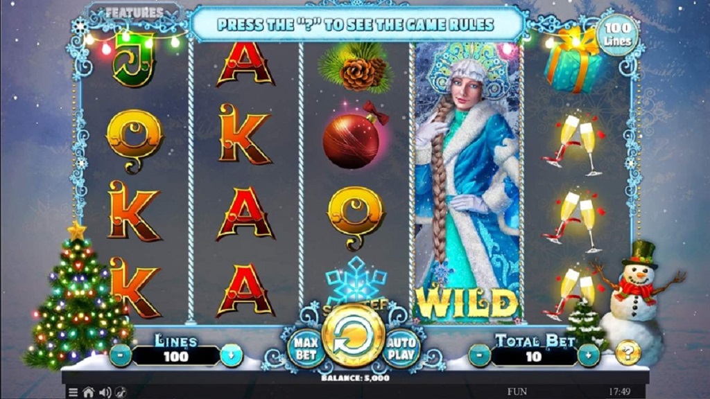 Screenshot of Snegurochka slot from Spinmatic