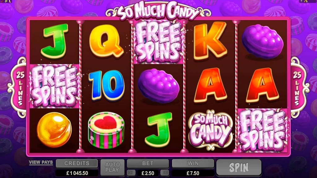 Screenshot of So Much Candy from Microgaming