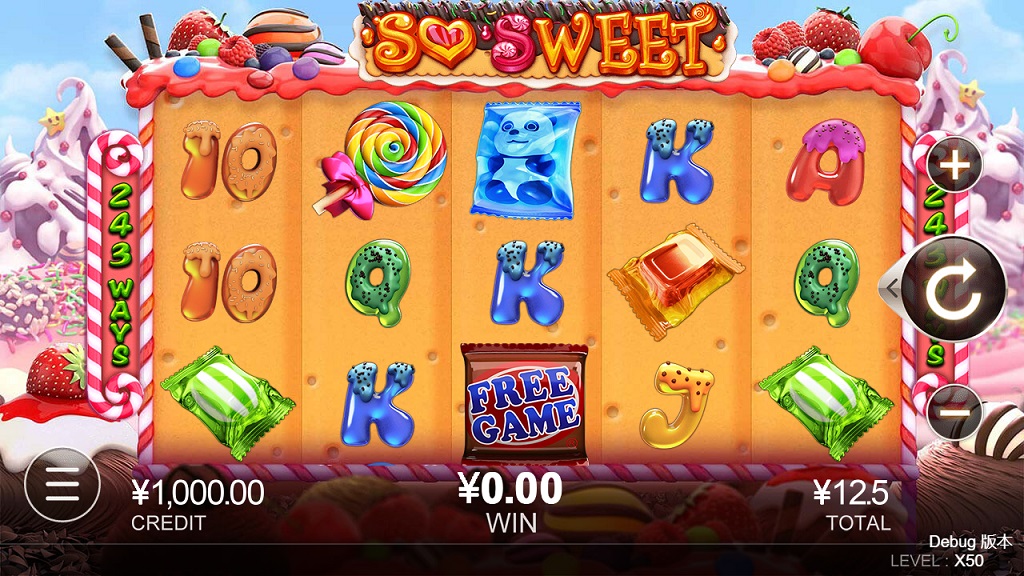 Screenshot of So Sweet slot from CQ9 Gaming