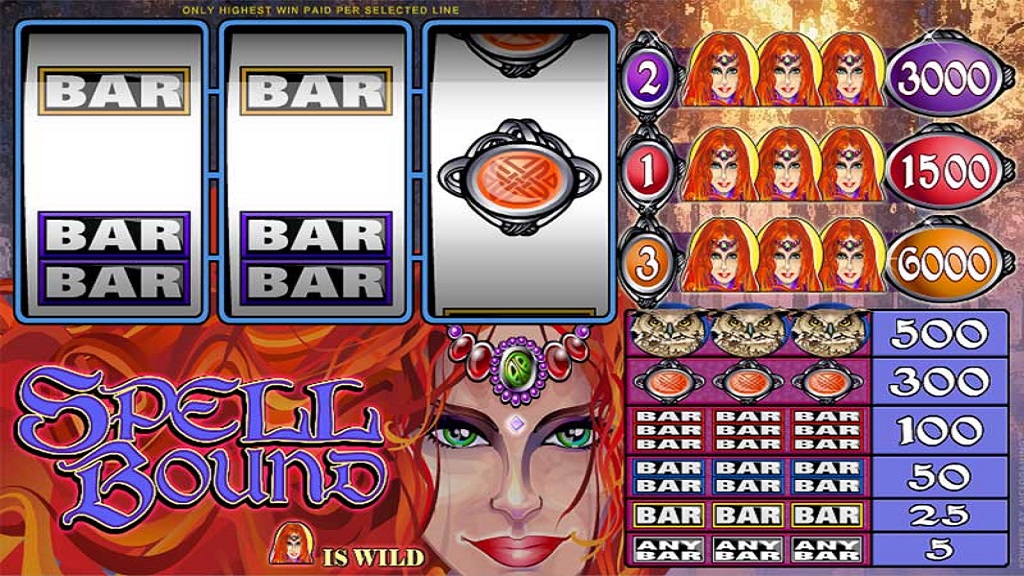 Screenshot of Spellbound slot from Microgaming