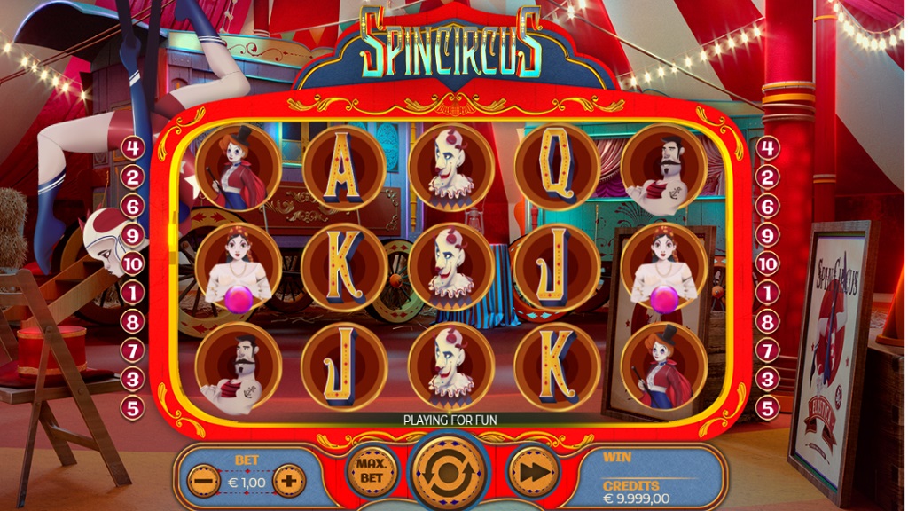 Screenshot of Spin Circus slot from Spinmatic