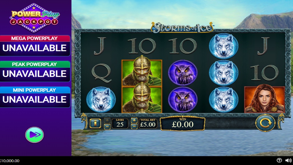 Screenshot of Storms of Ice slot from Playtech