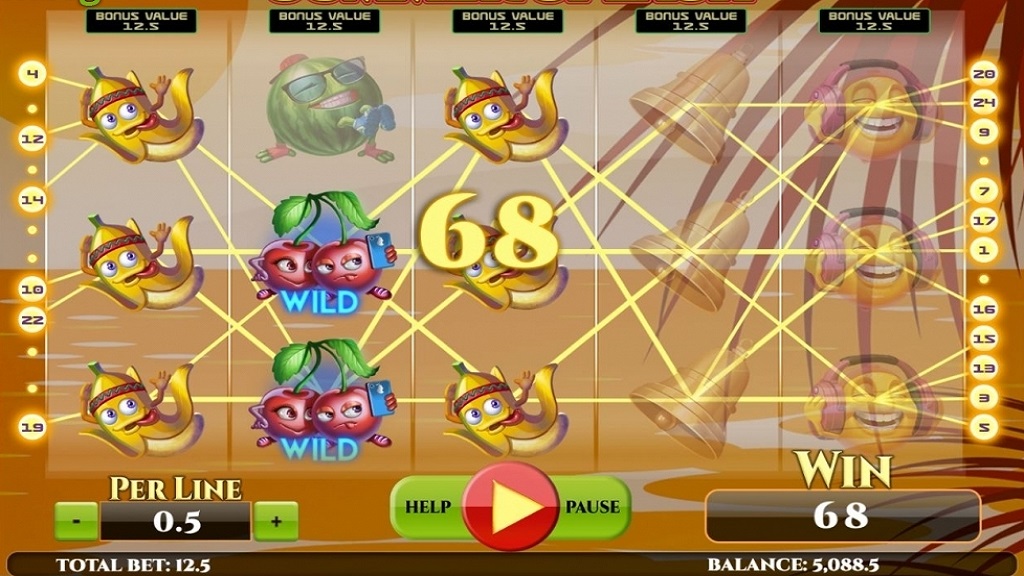 Screenshot of Summer Splash slot from Spinmatic