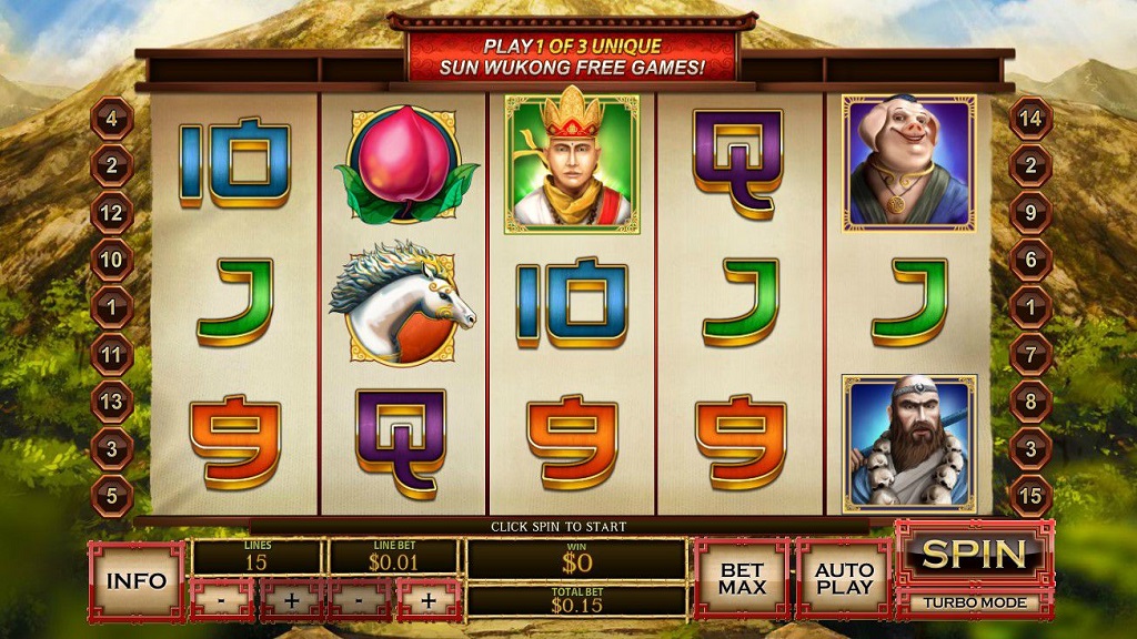 Screenshot of Sun Wukong slot from Playtech
