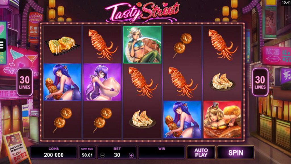 Tasty Street Slot- BIG-WIN u0026 Game Play - by Microgaming