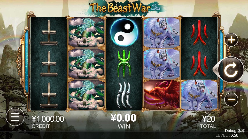 Screenshot of The Beast War slot from CQ9 Gaming