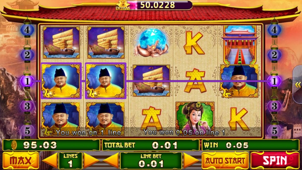 Screenshot of The Great Ming Empire slot from Playtech