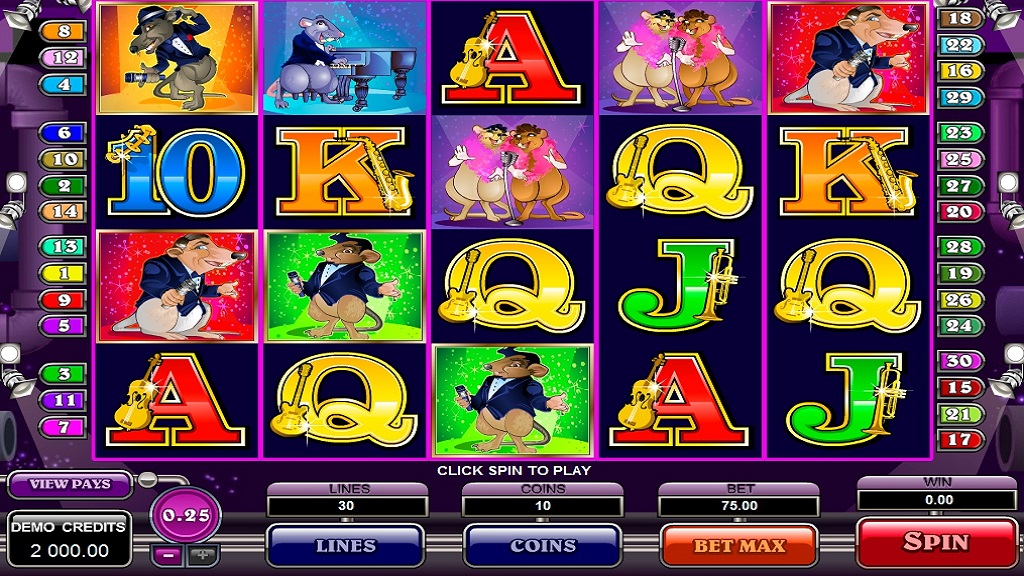 Screenshot of The Rat Pack from Microgaming