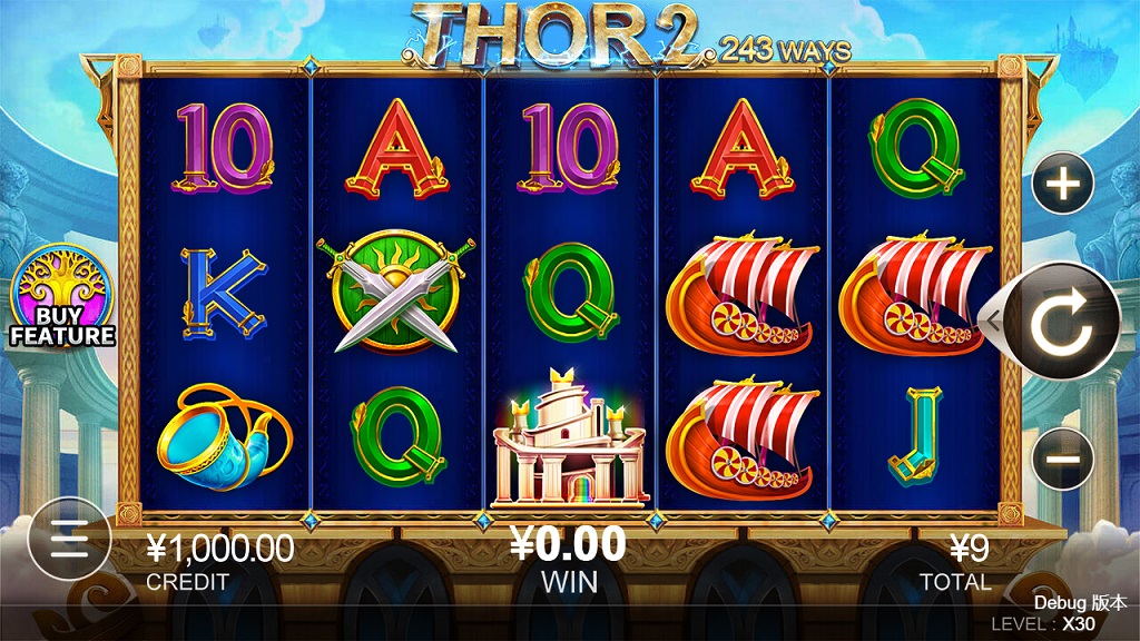 Screenshot of Thor 2 slot from CQ9 Gaming