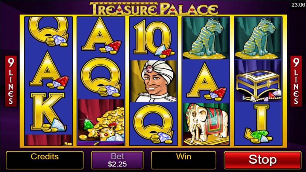 Screenshot of Treasure Palace from Microgaming