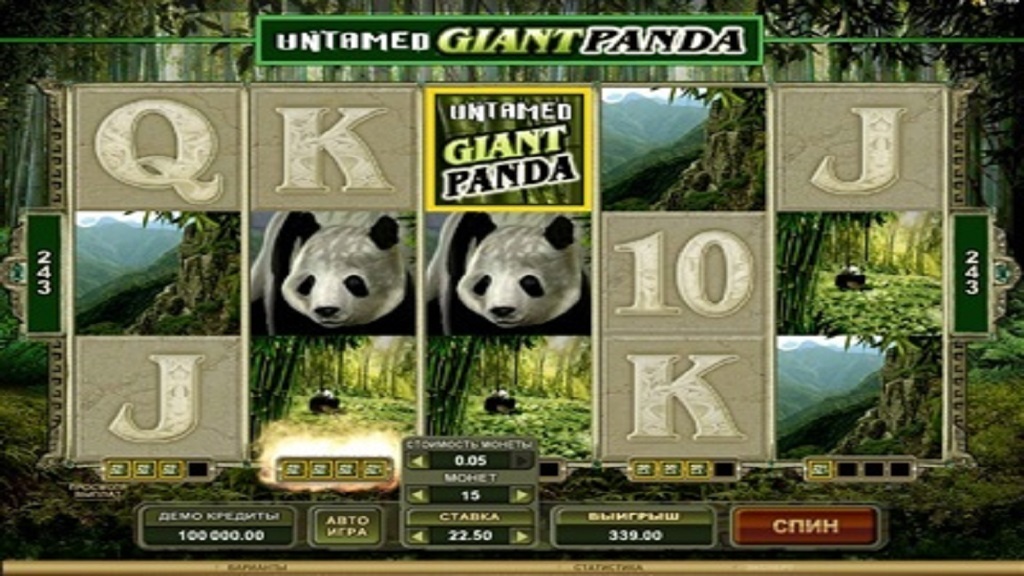 Screenshot of Untamed Giant Panda from Microgaming