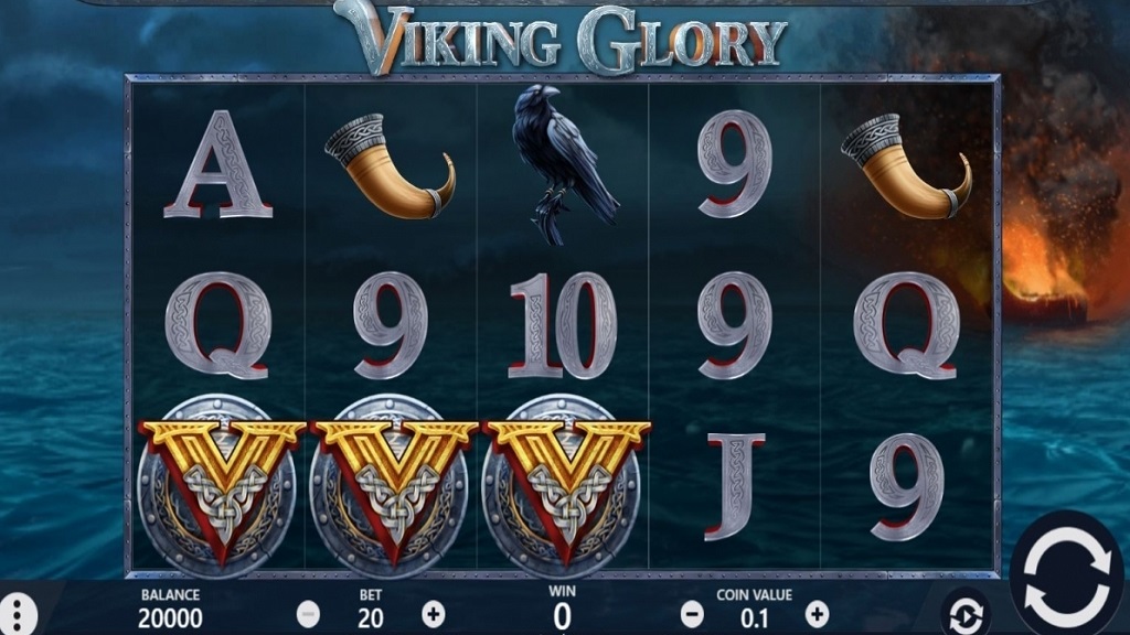 Screenshot of Vikings Glory slot from Spinomenal