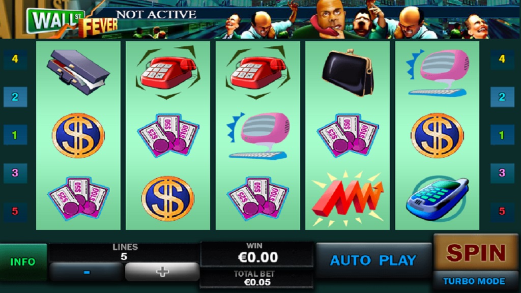 Screenshot of Wall Street Fever slot from Playtech