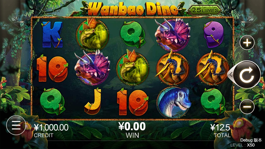 Screenshot of Wanbao Dino slot from CQ9 Gaming