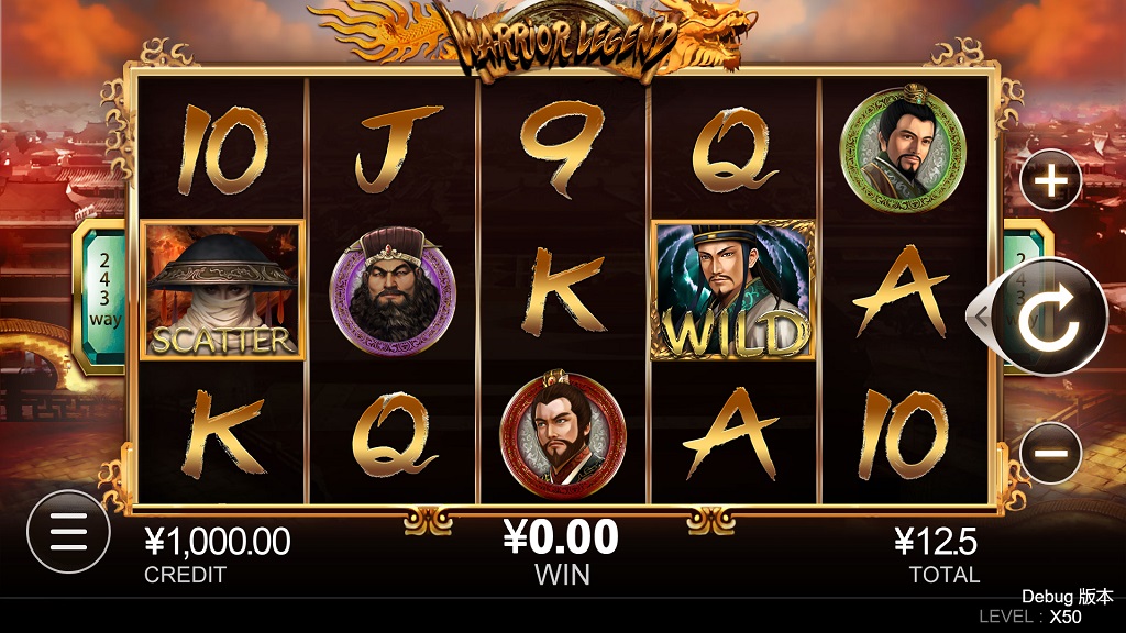 Screenshot of Warrior Legend slot from CQ9 Gaming