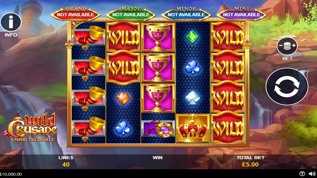 Screenshot of Wild Crusade slot from Playtech