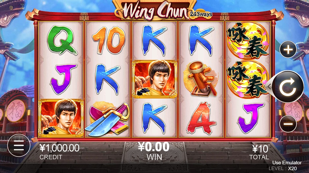 Screenshot of Wing Chun slot from CQ9 Gaming