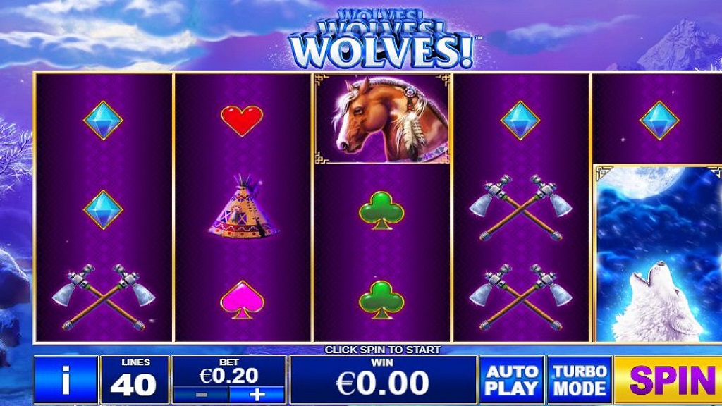 Screenshot of Wolves Wolves Wolves slot from Playtech