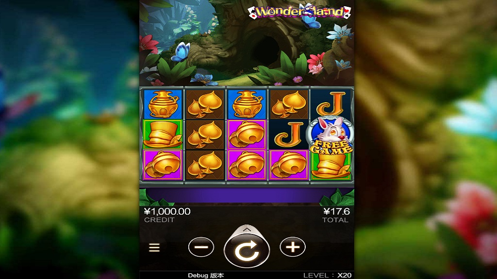 Screenshot of Wonderland slot from CQ9 Gaming