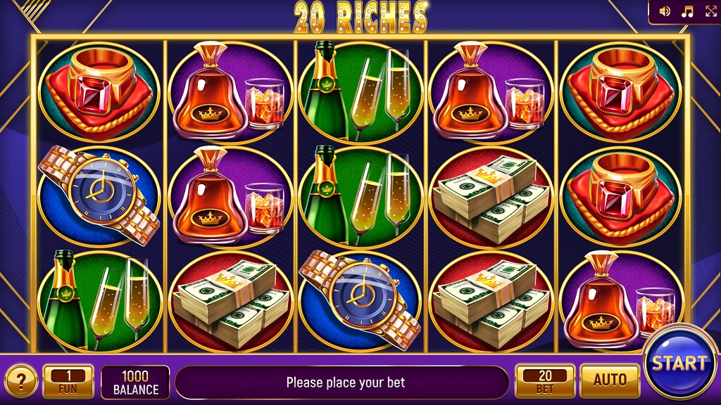 Screenshot of 20 Riches slot from InBet