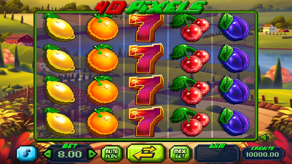 Screenshot of 40 Pixels slot from Felix Gaming