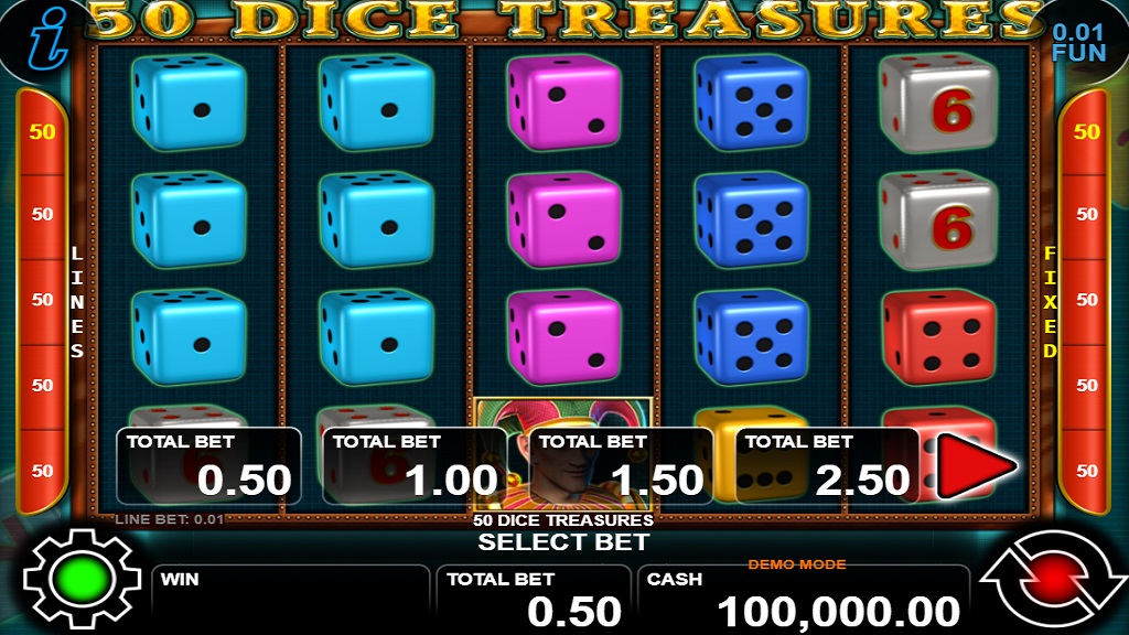 Screenshot of 50 Dice Treasures from CT Interactive