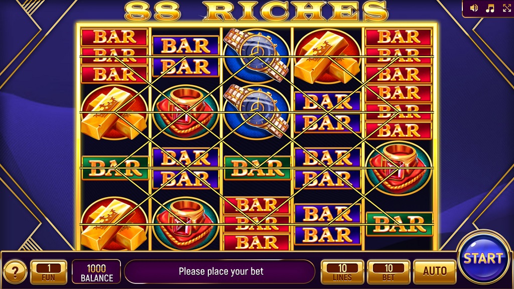 Screenshot of 88 Riches slot from InBet