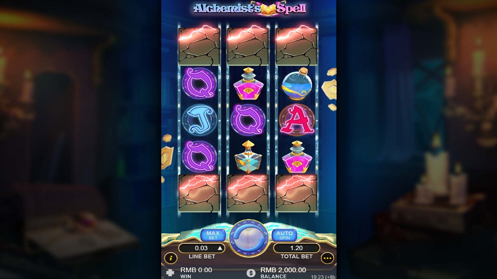 Screenshot of Alchemists Spell slot from GamePlay