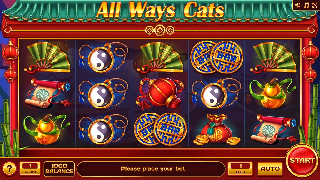 Screenshot of All Ways Cats slot from InBet