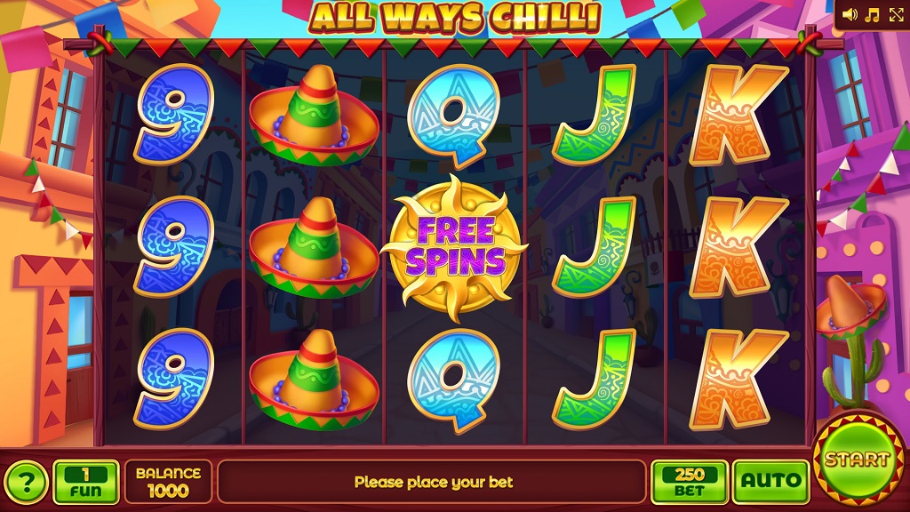 Screenshot of All Ways Chilli slot from InBet