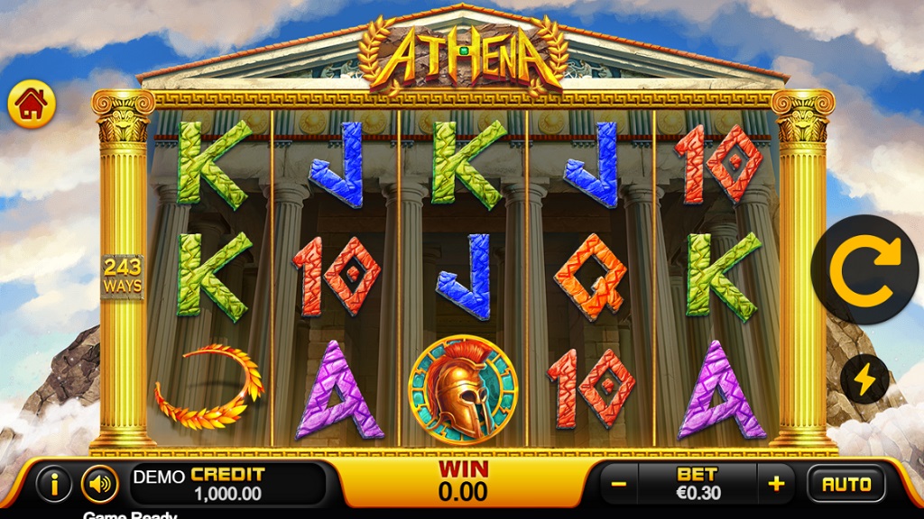 Screenshot of Athena slot from Playstar